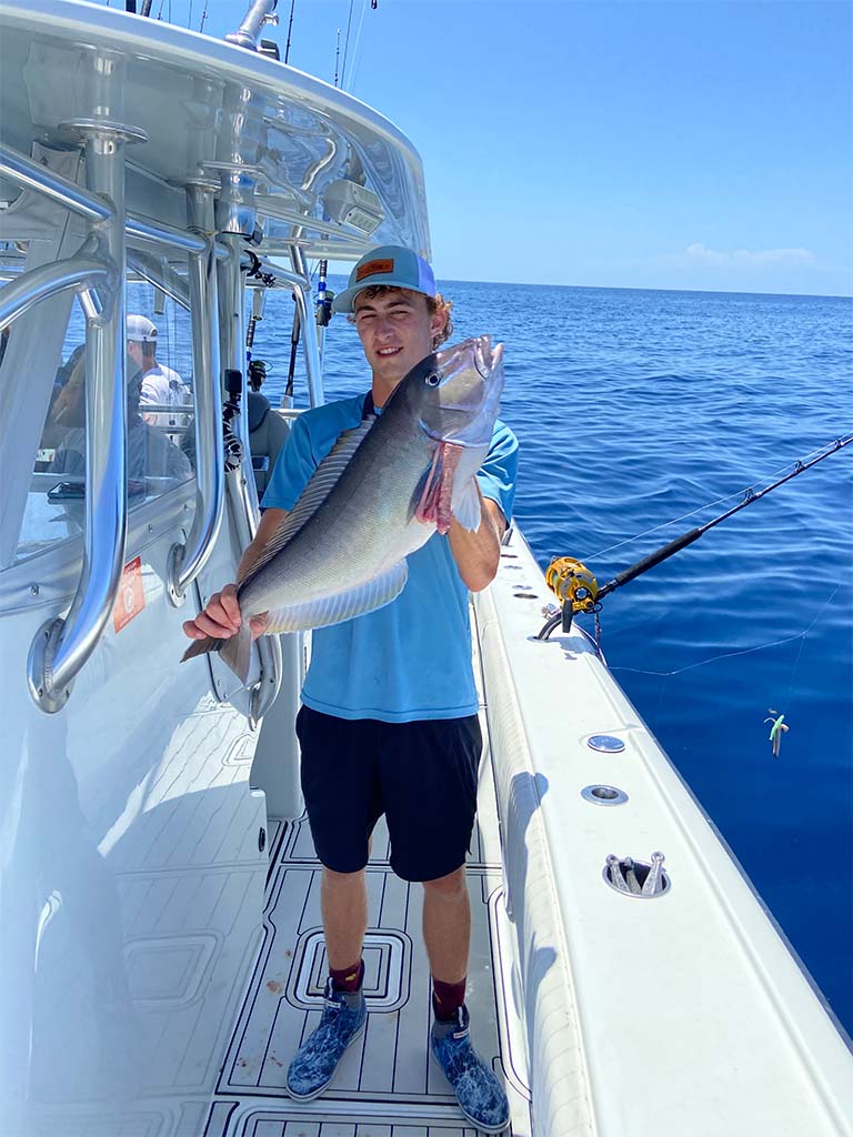 Deep sea dishing techniques to catch blueline tilefish